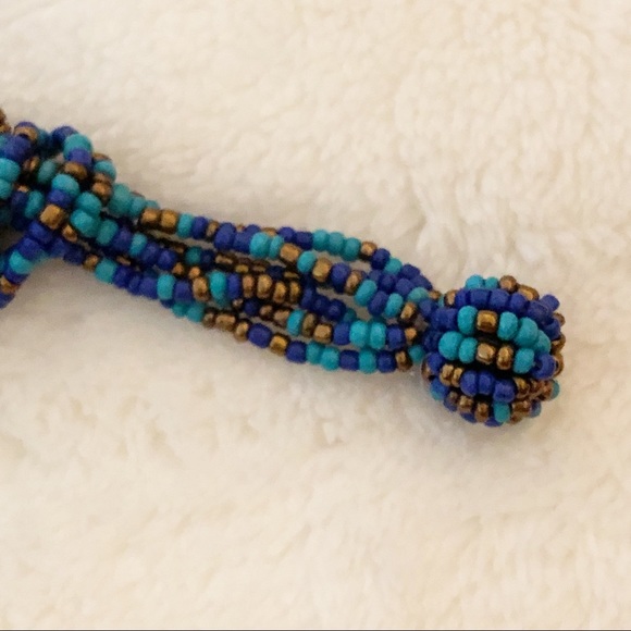 NWT R.J. GRAZIANO Boho Multi-color Twisted Seed Bead Collared Statement Necklace - Picture 8 of 11